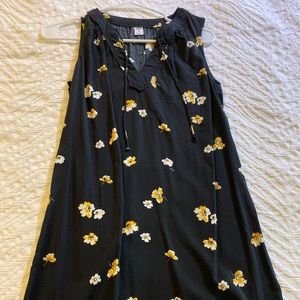 Old Navy summer dress - black floral